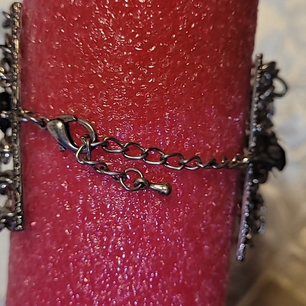 Braided Chain Bracelet Rhinestones - Picture 7 of 13